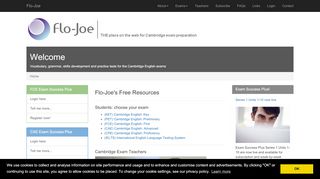
                            2. Flo-Joe: THE place on the web for Cambridge English exam ...