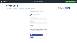 
                            2. Flock 2018: Log In