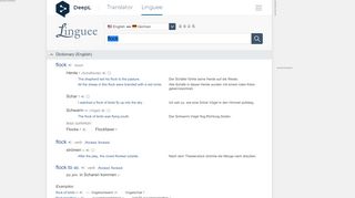 
                            11. flock - German translation – Linguee