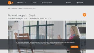 
                            8. Flohmarkt-Apps im Check - ZDFmediathek