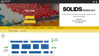 
                            10. Floor plan / Solids Russia 2017, Moscow - Easyfairs