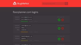 
                            7. floorplanner.com passwords - BugMeNot