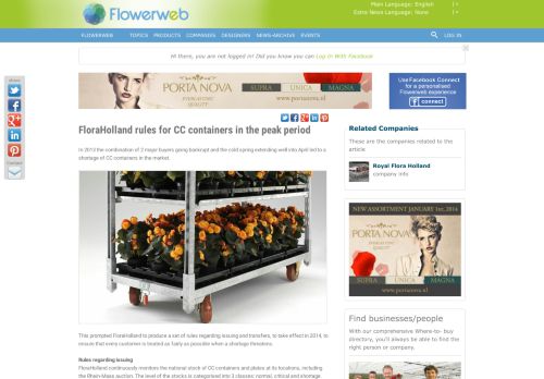 
                            11. FloraHolland rules for CC containers in the peak period - Flowerweb