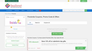
                            2. Floraindia Coupons, Promo code, Offers & Deals - February 2019