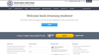 
                            8. Florida Online Traffic School | Login