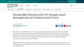 
                            11. Florida SBA Partners with J.P. Morgan Asset Management on ...