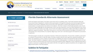 
                            9. Florida Standards Alternate Assessment