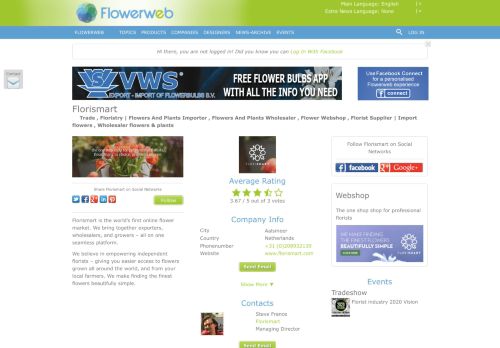 
                            3. Florismart - Flowerweb