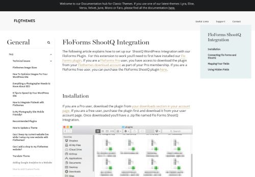 
                            12. Flothemes - Flo Forms ShootQ WordPress Integration