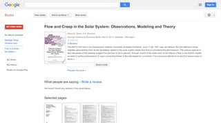 
                            9. Flow and Creep in the Solar System: Observations, Modeling and Theory