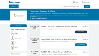 
                            8. Floweraura Coupons, Codes, Discounts & Offers: Flat 25% Off