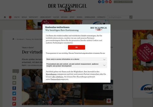 
                            3. Flowkey: Der virtuelle Klavierlehrer - Tagesspiegel