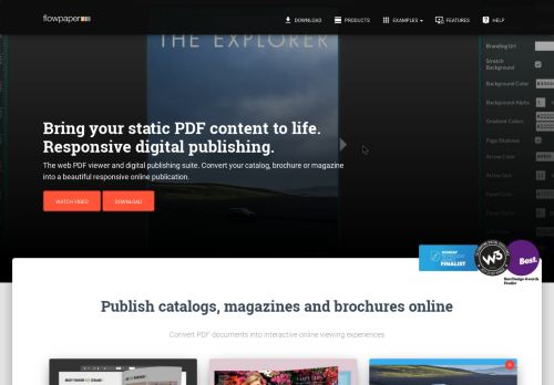 
                            2. FlowPaper: Responsive online PDF viewer for your website