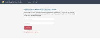 
                            6. Flu Vaccine Finder Data Provider Login - HealthMap Vaccine Finder