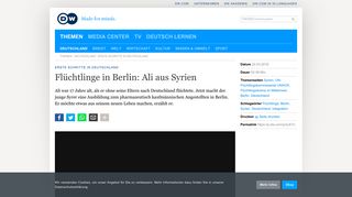 
                            5. Flüchtlinge in Berlin: Ali aus Syrien | Erste Schritte in Deutschland ...