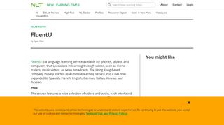 
                            11. FluentU - New Learning Times