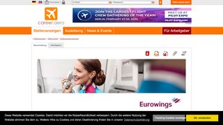 
                            7. Flugbegleiter (m/w/divers) bei Eurowings GmbH ... - Career.aero