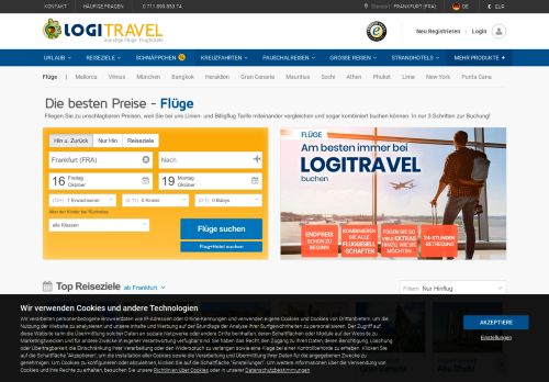 
                            6. Flüge bei Logitravel.de ab 13 €. Die besten Angebote für Direktflüge