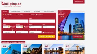 
                            12. Flüge billig buchen bei billigflug.de | Billigflüge beim Original