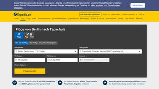 
                            5. Flüge von Berlin (TXL) nach Tapachula (TAP) - Expedia.de