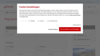 
                            5. Flugstrecke und Datum wählen | SWISS