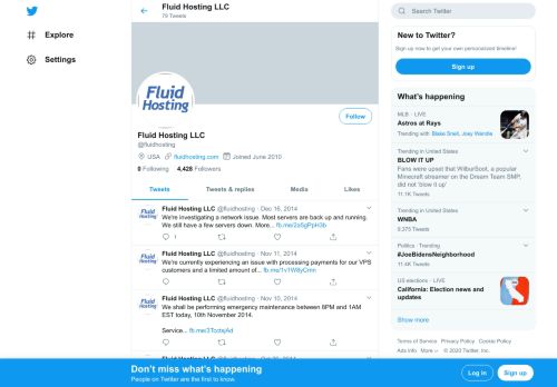 
                            4. Fluid Hosting LLC (@fluidhosting) | Twitter