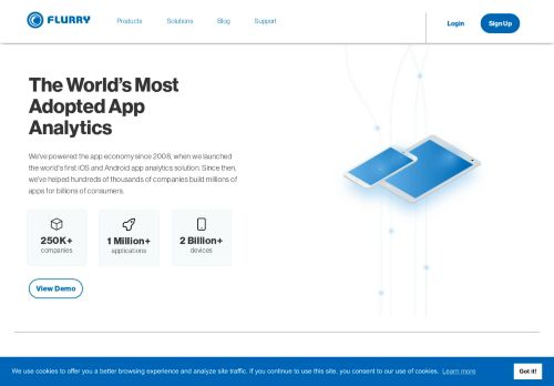 
                            7. Flurry: Actionable analytics for your mobile apps