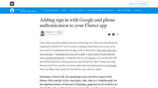 
                            3. Flutter: Adding sign in with Google and phone authentication to your app
