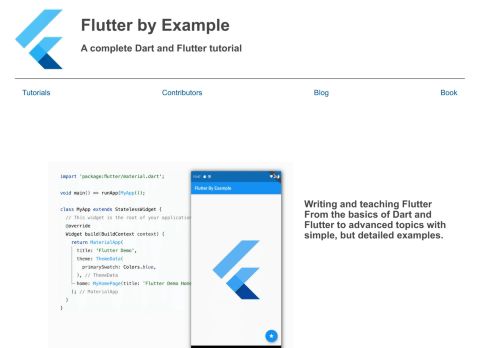 
                            13. Flutter By Example