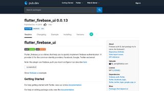 
                            13. flutter_firebase_ui | Flutter Package - Dart Pub