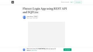 
                            5. Flutter: Login App using REST API and SQFLite – Kashif ...