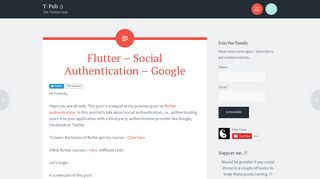 
                            8. Flutter – Social Authentication – Google | T-Pub :)