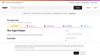 
                            13. flux-login-helper - npm