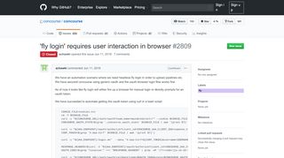 
                            13. 'fly login' requires user interaction in browser · Issue #2809 ... - GitHub