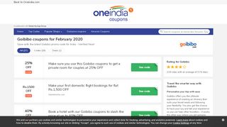 
                            10. Fly Sale: Instant Rs 1250 OFF | Goibibo coupons | February 2019 ...