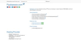 
                            9. Flyairpeace.com Error Analysis (By Tools) - Website Success Tools