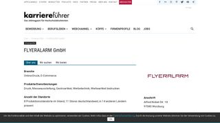 
                            8. FLYERALARM GmbH Bewerbung Druckerei - Karriereführer