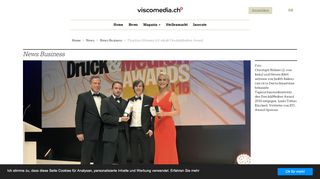 
                            9. Flyerline Schweiz AG erhält Druck&Medien Award - viscomedia.ch