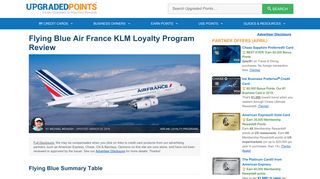 
                            12. Flying Blue Air France KLM Loyalty Program - The In's & Out's [2018]