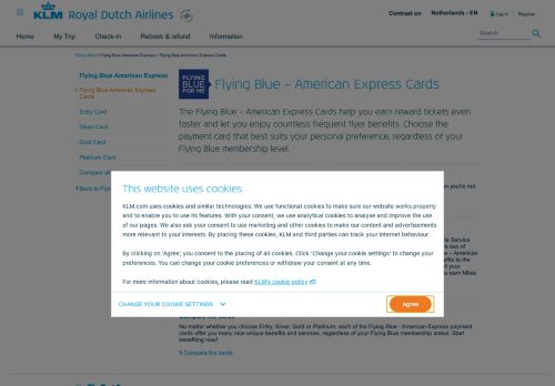 
                            13. Flying Blue – American Express Cards - KLM.com