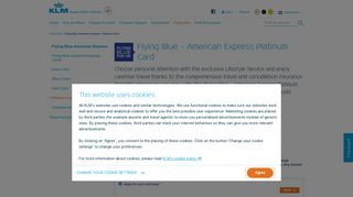 
                            8. Flying Blue – American Express Platinum Card - KLM.com
