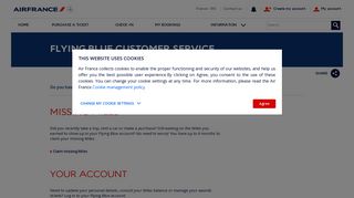 
                            6. Flying Blue customer service - Air France