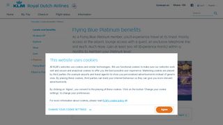 
                            10. Flying Blue Platinum benefits - KLM.com