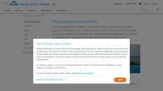 
                            13. Flying Blue Silver benefits - KLM.com