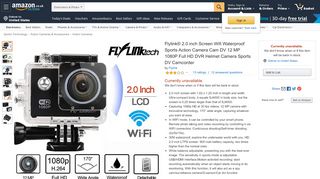 
                            11. Flylink® 2.0-inch Screen Wifi Waterproof Action Camera: Amazon.co ...