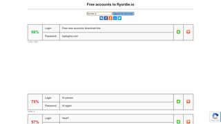 
                            4. flyordie.io - free accounts, logins and passwords