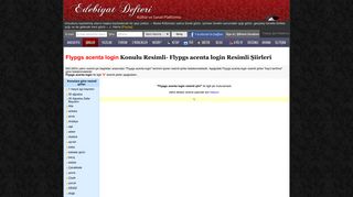 
                            8. Flypgs acenta login resimli şiiri - Edebiyat Defteri