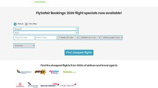 
                            12. FlySafair Bookings South Africa | Safair Specials Now Available