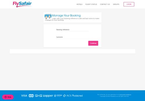 
                            13. FlySafair | Manage Bookings, Change flights & add extras