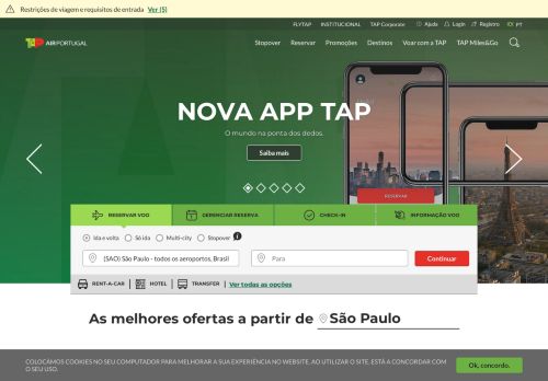 
                            2. FlyTAP - Site Oficial | TAP Air Portugal